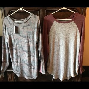 Plush, soft tops. American Eagle